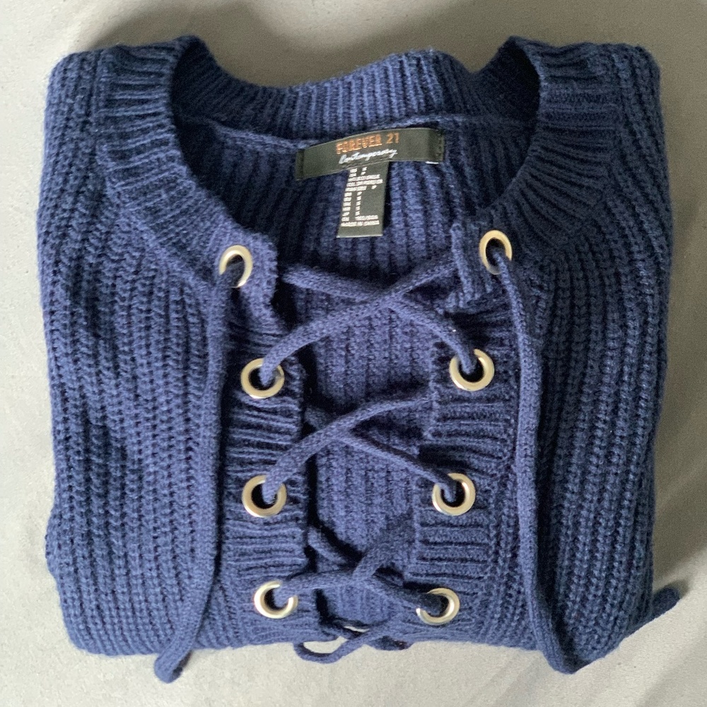 Blue Forever 21 Sweater - Picture 1 of 3